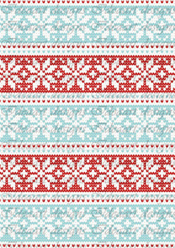 Norvég minta világoskék-piros