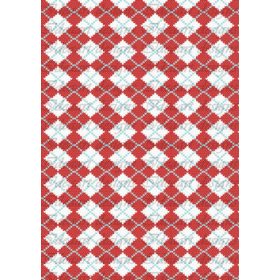 Norvég minta piros-kék