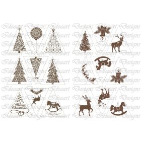 Sziluett fenyődísz kisebben