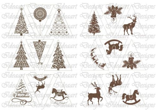 Sziluett fenyődísz kisebben