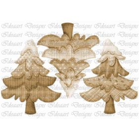 Varrott fenyőfák – barna