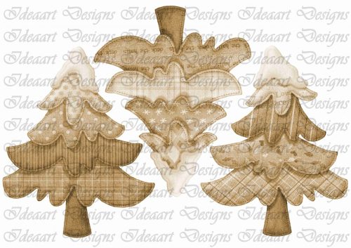 Varrott fenyőfák – barna