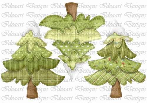 Varrott fenyőfák – zöld