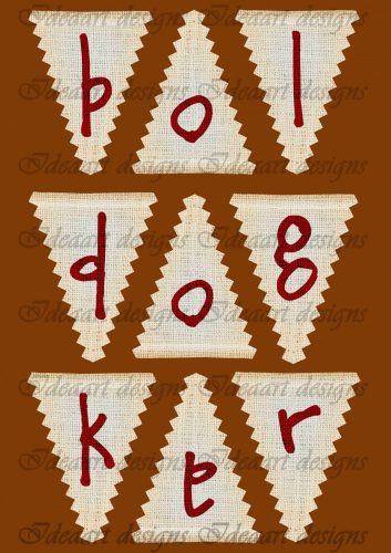 Boldog Karácsonyt feliratú háromszög banner