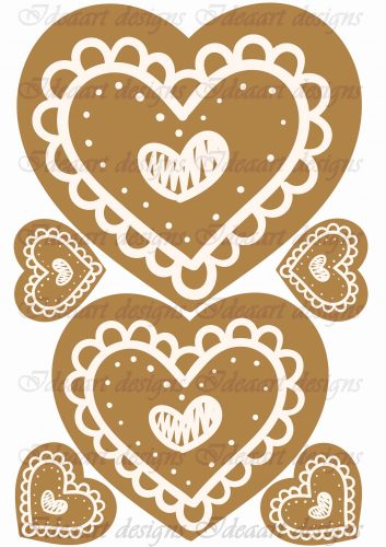 Mézeskalács figurák nagyban – szív