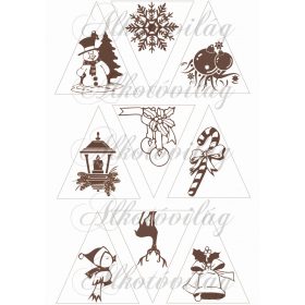 Sziluettek fenyődíszhez 3