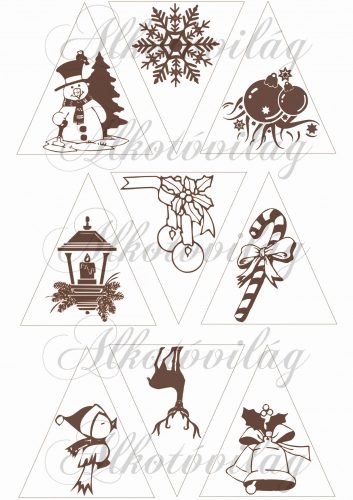 Sziluettek fenyődíszhez 3