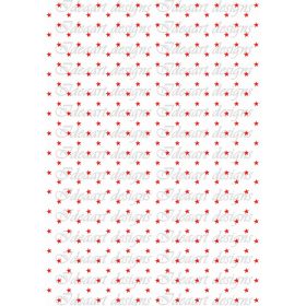 Csillagos pirosban fehér alapon