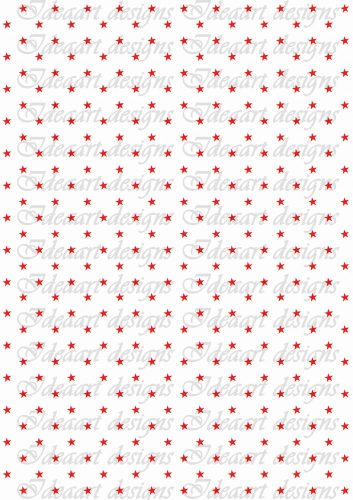 Csillagos pirosban fehér alapon