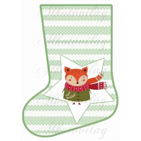 Mikuláscsizma rókával csillaggal