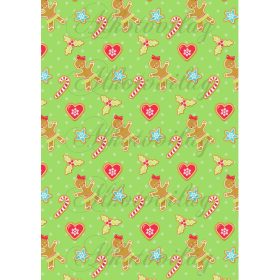 Mézi babák zöld pöttyös háttérrel