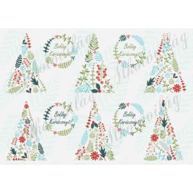 Fenyők ágakból levelekből