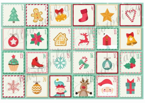 Ádventi számok színesben