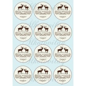 Boldog karácsonyt szarvasos kör címkék