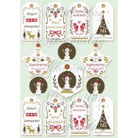 Kártyák retro karácsonyi