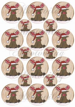 Rudolf kézzel festve