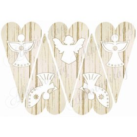 Szív alapok fa struktúrával - angyalkákkal