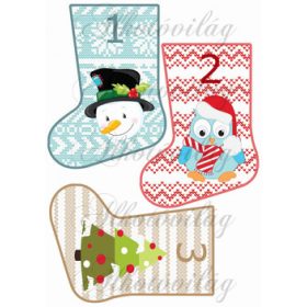 Karácsonyi zoknik – adventi naptár