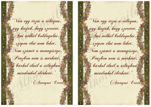 Van egy érzés - karácsonyi blokk 2 db