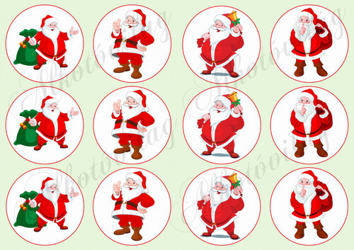 Mikulás mintás filc