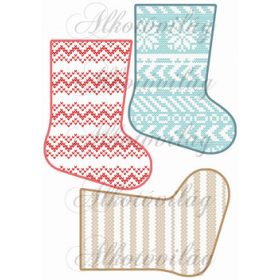 Karácsonyi zoknik  hátulja