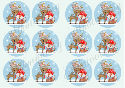 Bambi őzikével körökben 12 db