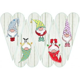 Szív alapok fa struktúrával, manókkal 