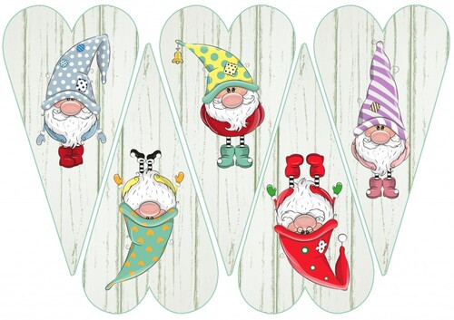 Szív alapok fa struktúrával, manókkal 