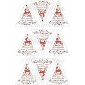 Szarvasos karácsonyi háromszögek – magyar 