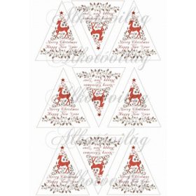Szarvasos karácsonyi háromszögek – angol