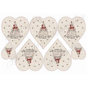 Szarvasos háromszögek szív alapon 