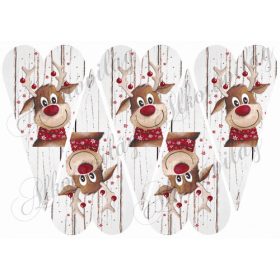 Rudi szarvas szív alapon 