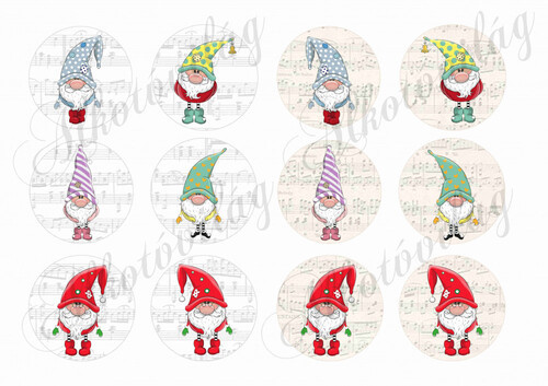 Manók körökben kottás alapon 