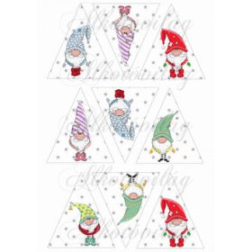 Manók fenyődíszhez csillagos alappal 