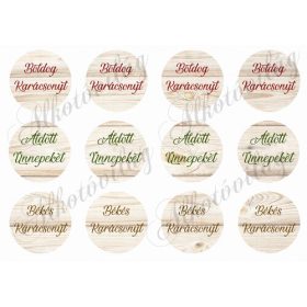 Fa kör alapok karácsonyi feliratokkal 