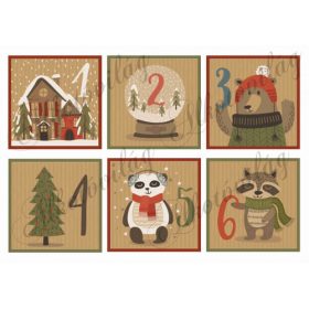 Adventi naptár retro mintákkal