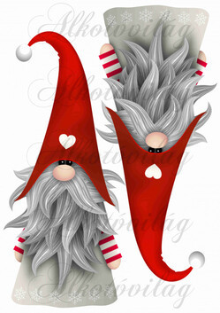 Karácsonyi manó párban