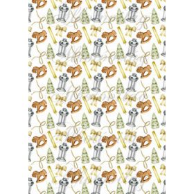 Hintaló, lámpás, fenyőfa, masni