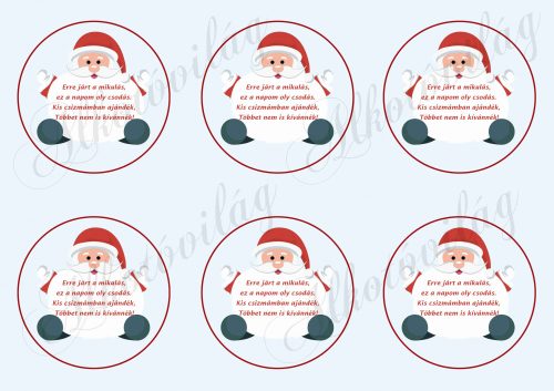 Santa circles with quotes