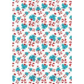 Cukorkabotok kék masnival