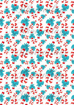 Cukorkabotok kék masnival