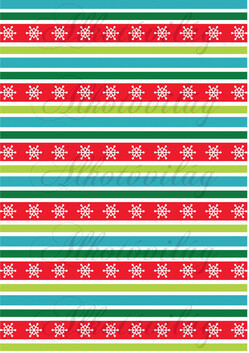 Karácsonyi bordűrök hópehellyel