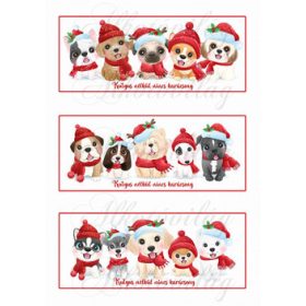 Kutyus nélkül nincs karácsony-háromféle mintával