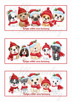 Kutyus nélkül nincs karácsony-háromféle mintával