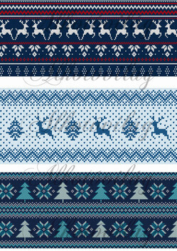 Bögrepalást kötött mintával- KÉKES