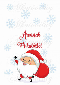 EGYEDILEG NÉVRE SZÓLÓAN-Mikulászsák panel - Puttonyos Mikulással