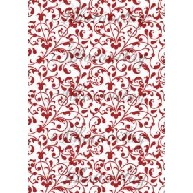 Bordó indás háttér fehér alappal