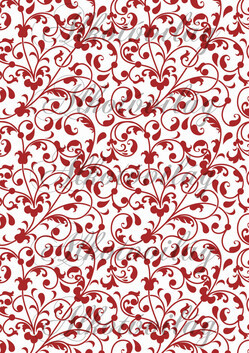 Bordó indás háttér fehér alappal