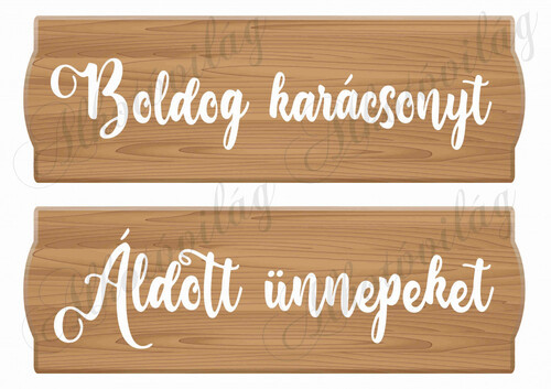 Feliratos táblák - Boldog karácsonyt, Áldott ünnepeket