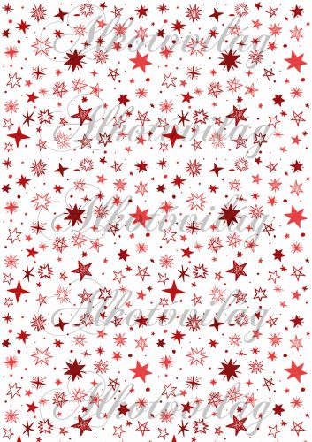 Piros-bordó csillagok többféle formában